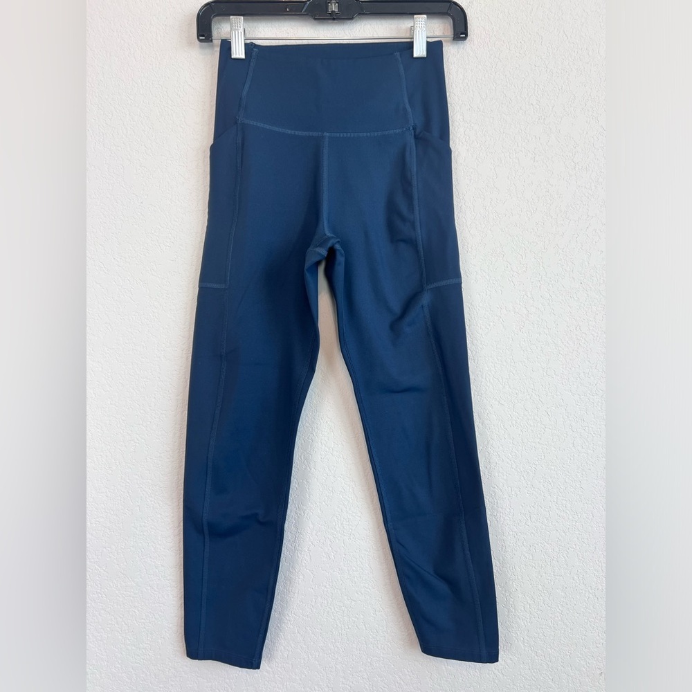 Girlfriend Collective #4024 Midnight Compressive Pocket Leggings Size Small